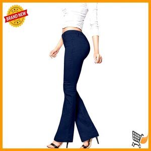 Maternity Skinny Capri Pants, Stretchy Bootcut Fit with Pockets